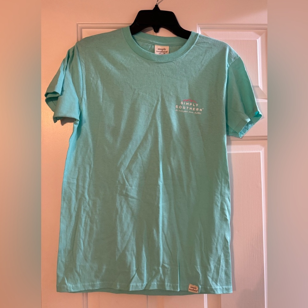 Simply Southern Women's Teal Short Sleeve Tee